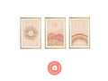 Miniature Rose Gold Wall Art for Dollhouses Printable Download 8.5 x 11"