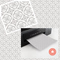 Gray & White Cement Tile for Miniature 1:12 Printable Download 8.5 x 11
