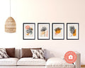 Miniature Minimalist Boho Art, Gallery Wall for Dollhouses Printable Download 8.5 x 11"