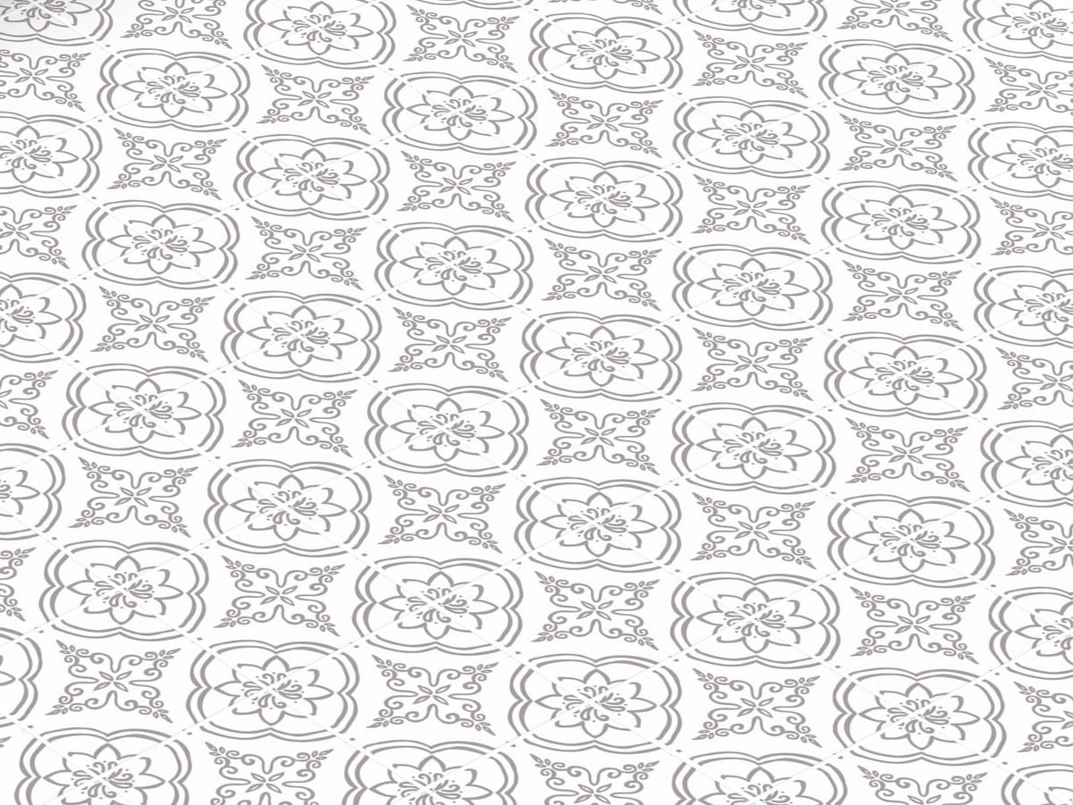 Gray & White Cement Tile for Miniature 1:12 Printable Download 8.5 x 11