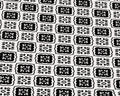 Black & White Mosaic Cement Tile for Miniature 1:12 Printable Download 8.5 x 11