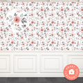 Floral Dollhouse Wallpaper, Watercolor Farmhouse Miniature (PDF Download)