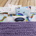 Miniature Dollhouse Single Bed Bedding Set Girl Room Decor Llama | Floral | Unicorn