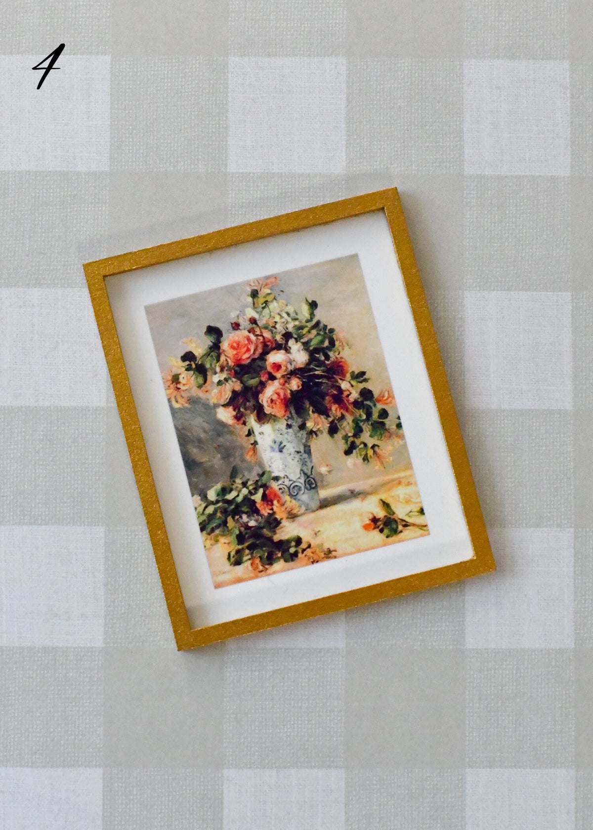 Miniature Dollhouse Custom Portrait Wall Art