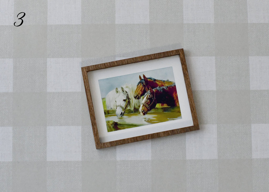 Miniature Dollhouse Custom Portrait Wall Art