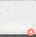 Art Deco Floral Dollhouse Wallpaper, 1/12 Scale (PDF Download)