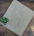 Miniature Designer Look Accent Rug Jute Style