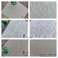 Miniature Designer Look Accent Rug Light Beige Frayed