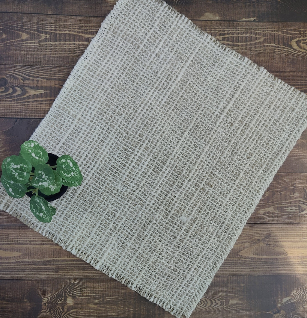 Miniature Designer Look Accent Rug Jute Style
