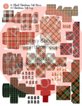 Plaid Christmas Gift Boxes, Dollhouse Decor, DIY Miniature (Digital Download)