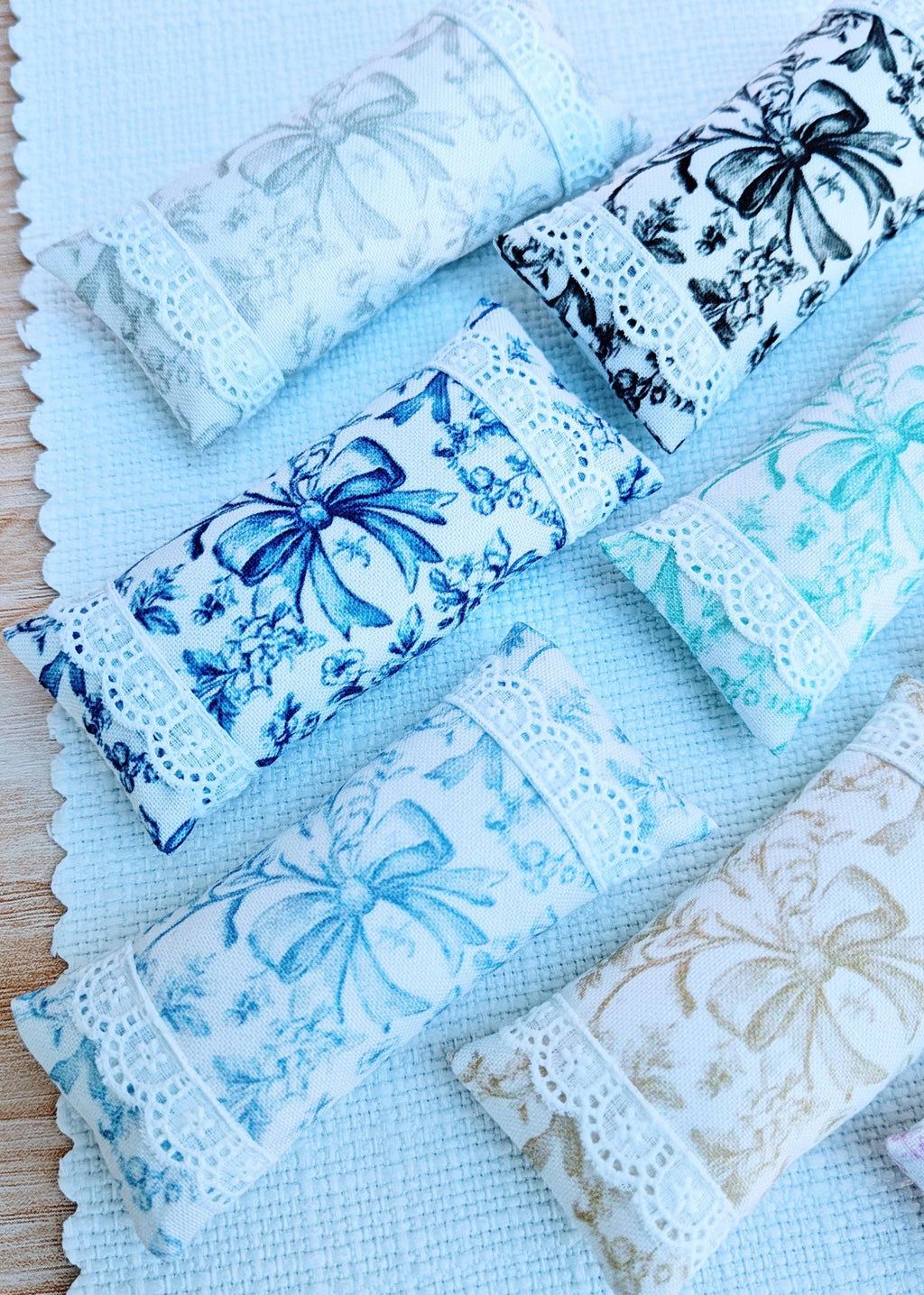 Miniature Dollhouse Large Lumbar Pillow, Accent Pillow Cushions Toile du Joye