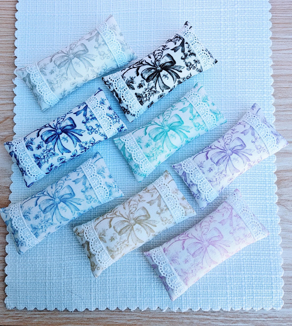 Miniature Dollhouse Large Lumbar Pillow, Accent Pillow Cushions Toile du Joye