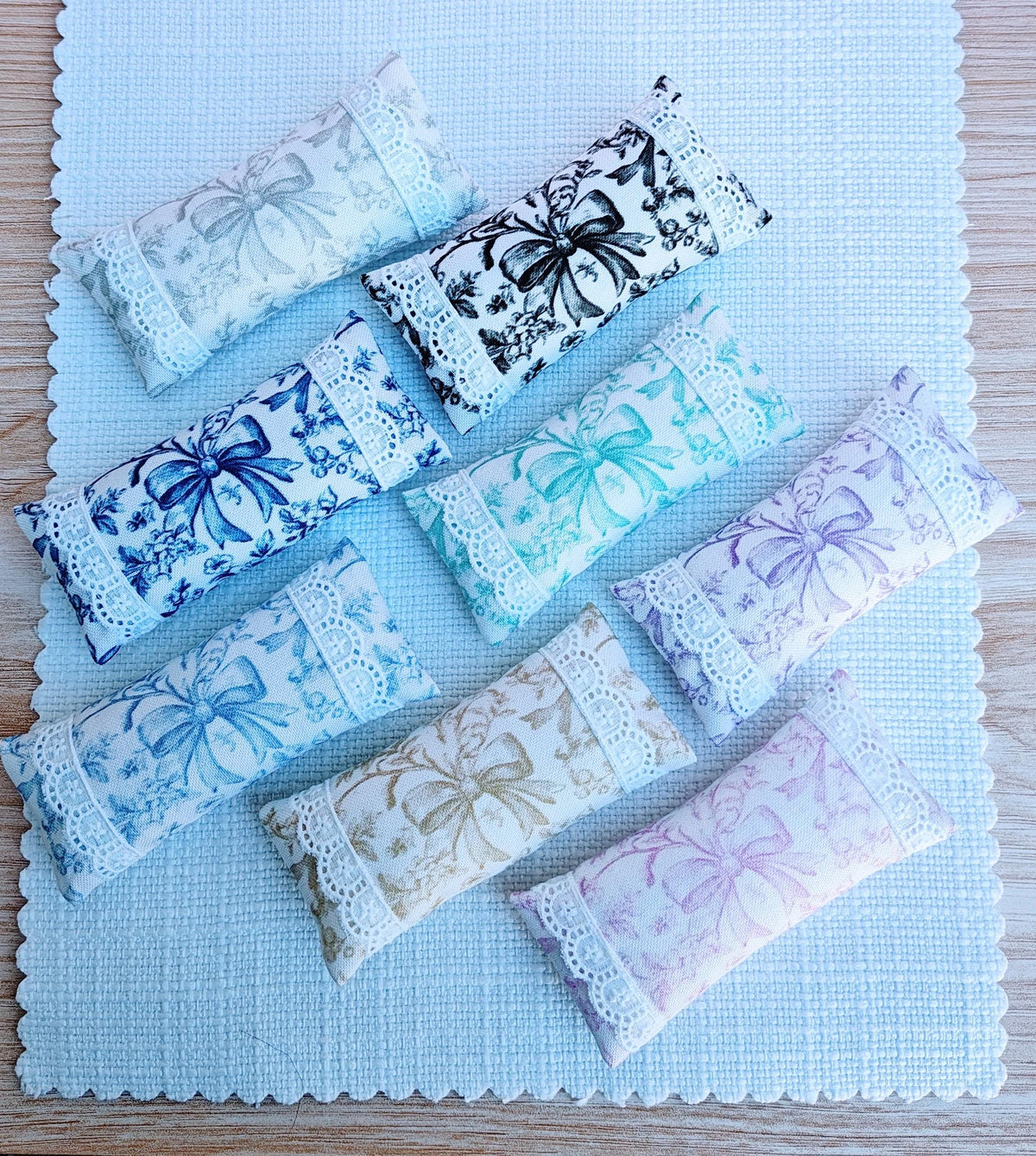 Miniature Dollhouse Large Lumbar Pillow, Accent Pillow Cushions Toile du Joye