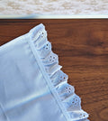 Miniature Dollhouse White Ruffle Bed Skirt 1/12 Scale