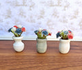 Miniature Red White & Blue Floral 4th July Dollhouse Decor