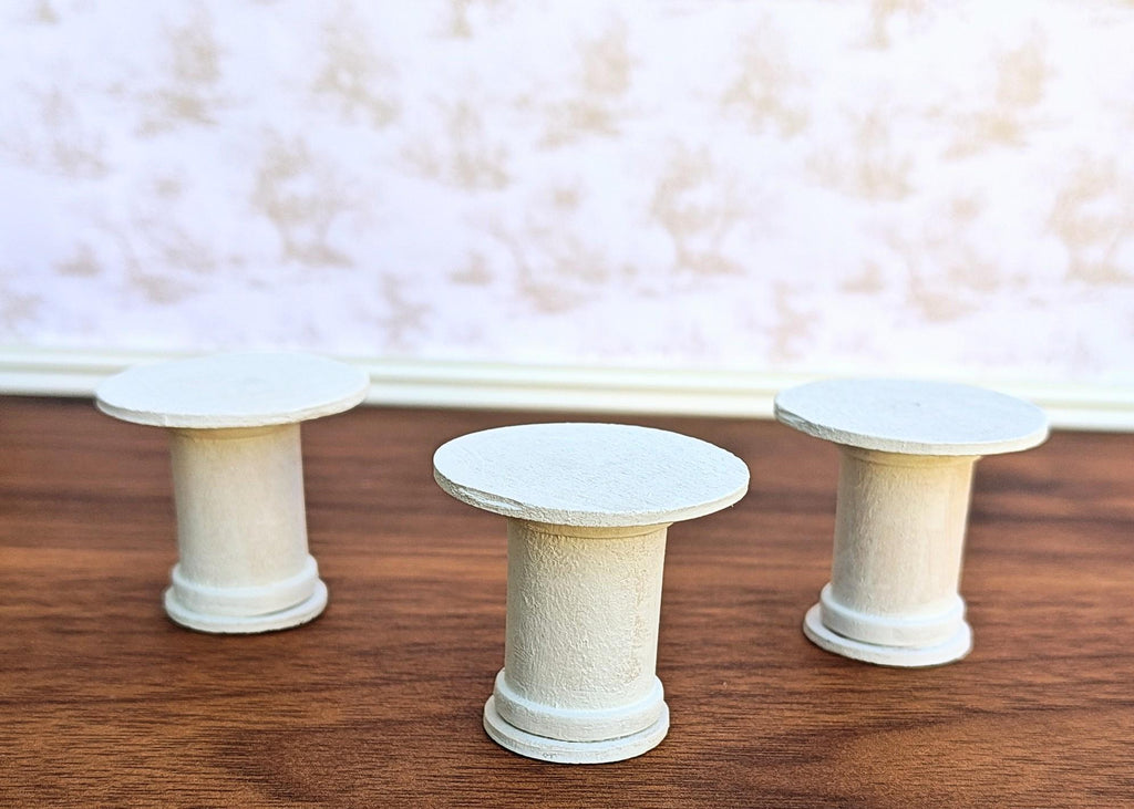Miniature Pedestals, Plant Stands Modern Dollhouse Decor