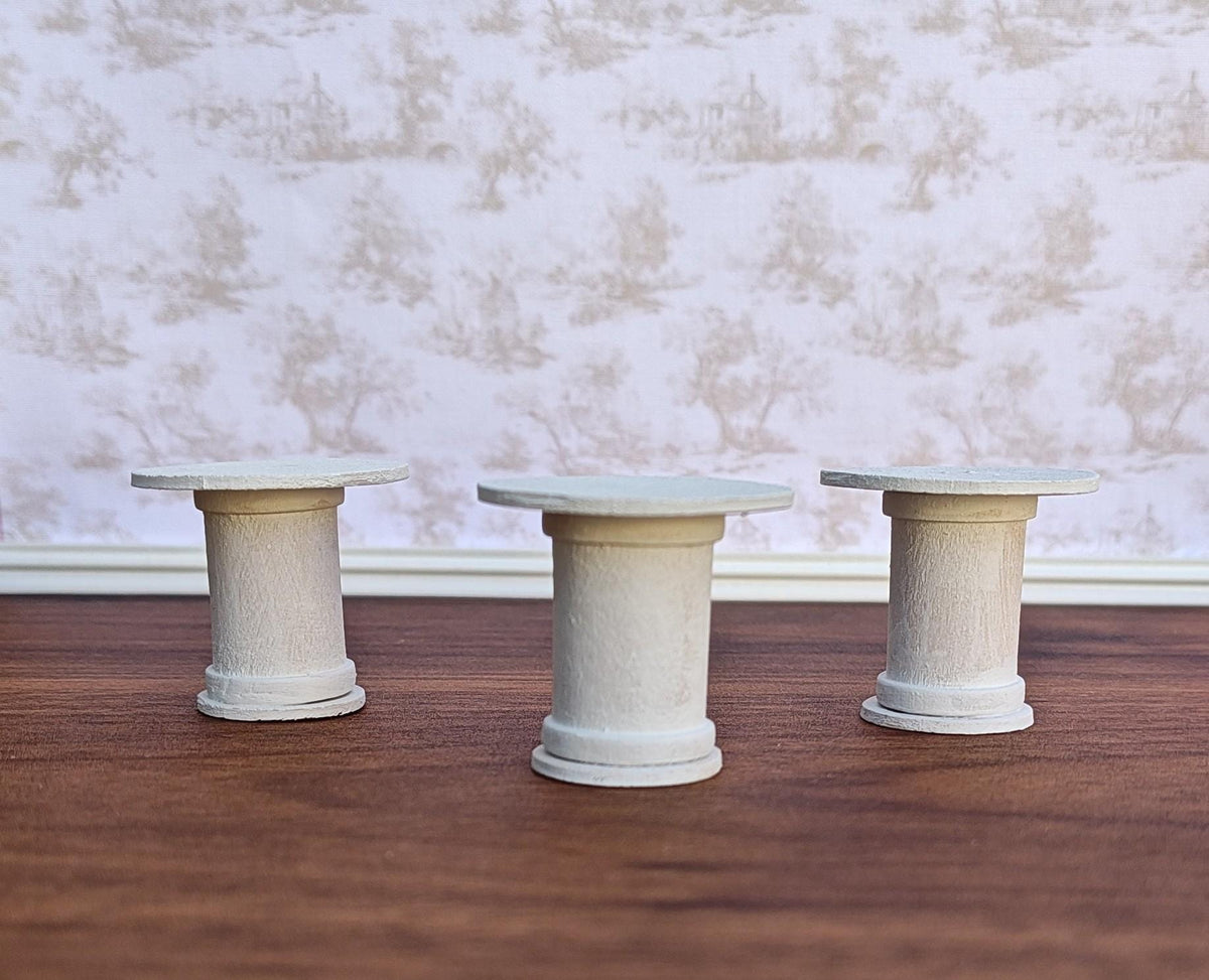 Miniature Pedestals, Plant Stands Modern Dollhouse Decor