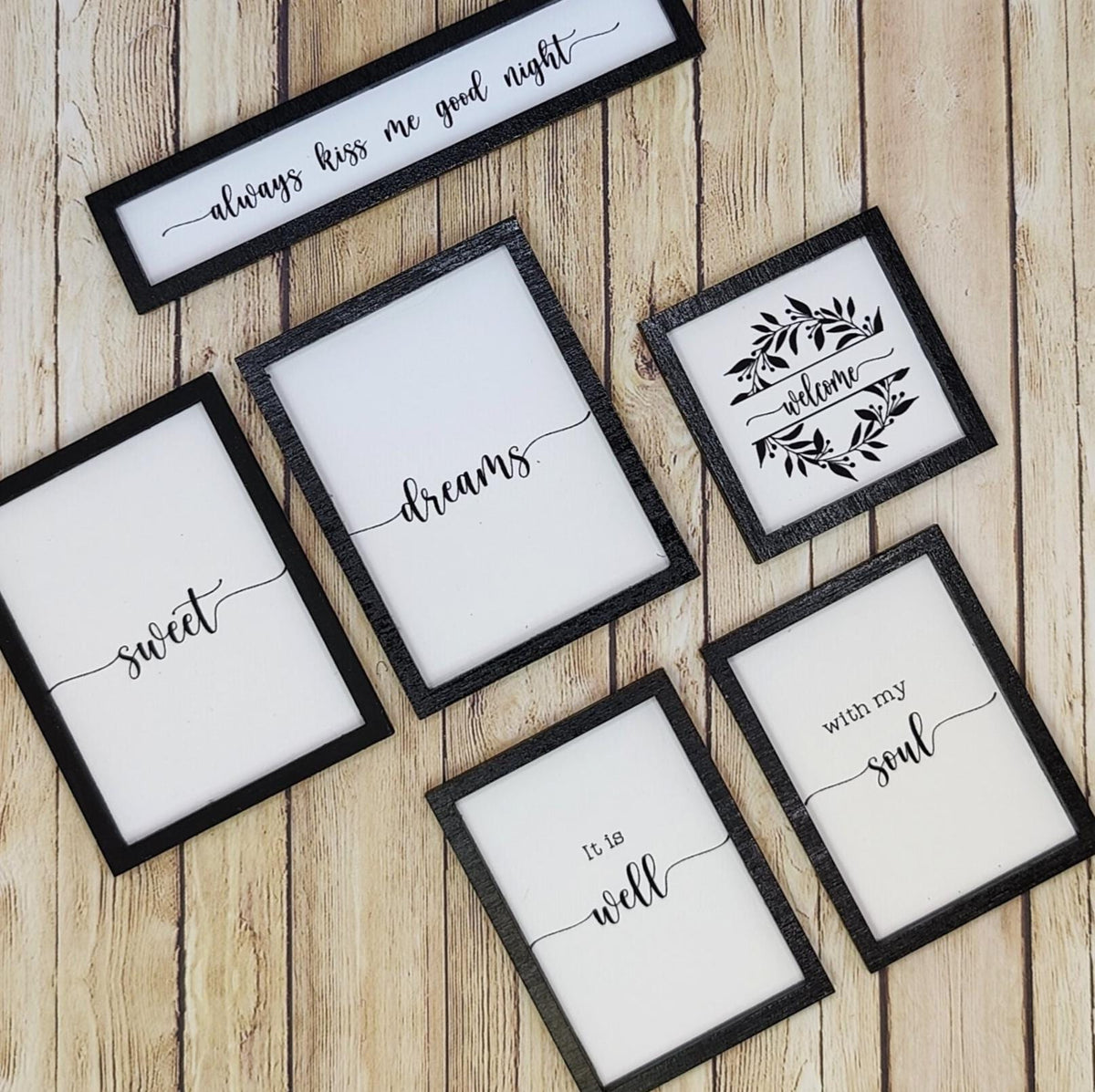 Miniature Farmhouse Wall Art | Dollhouse Black & White Prints