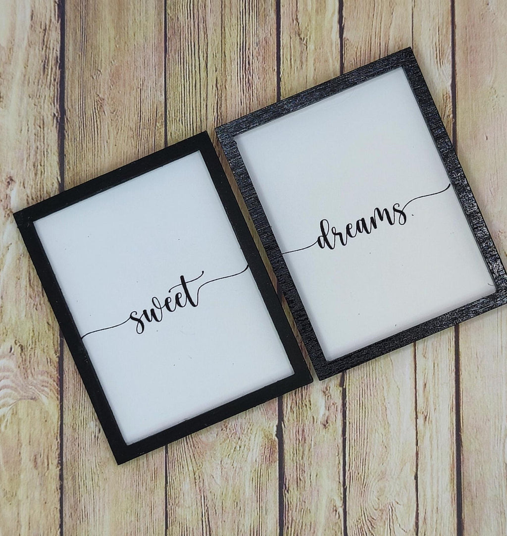 Miniature Farmhouse Wall Art | Dollhouse Black & White Prints