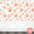 Spring Floral Dollhouse Wallpaper, Watercolor Farmhouse Miniature (PDF Download)
