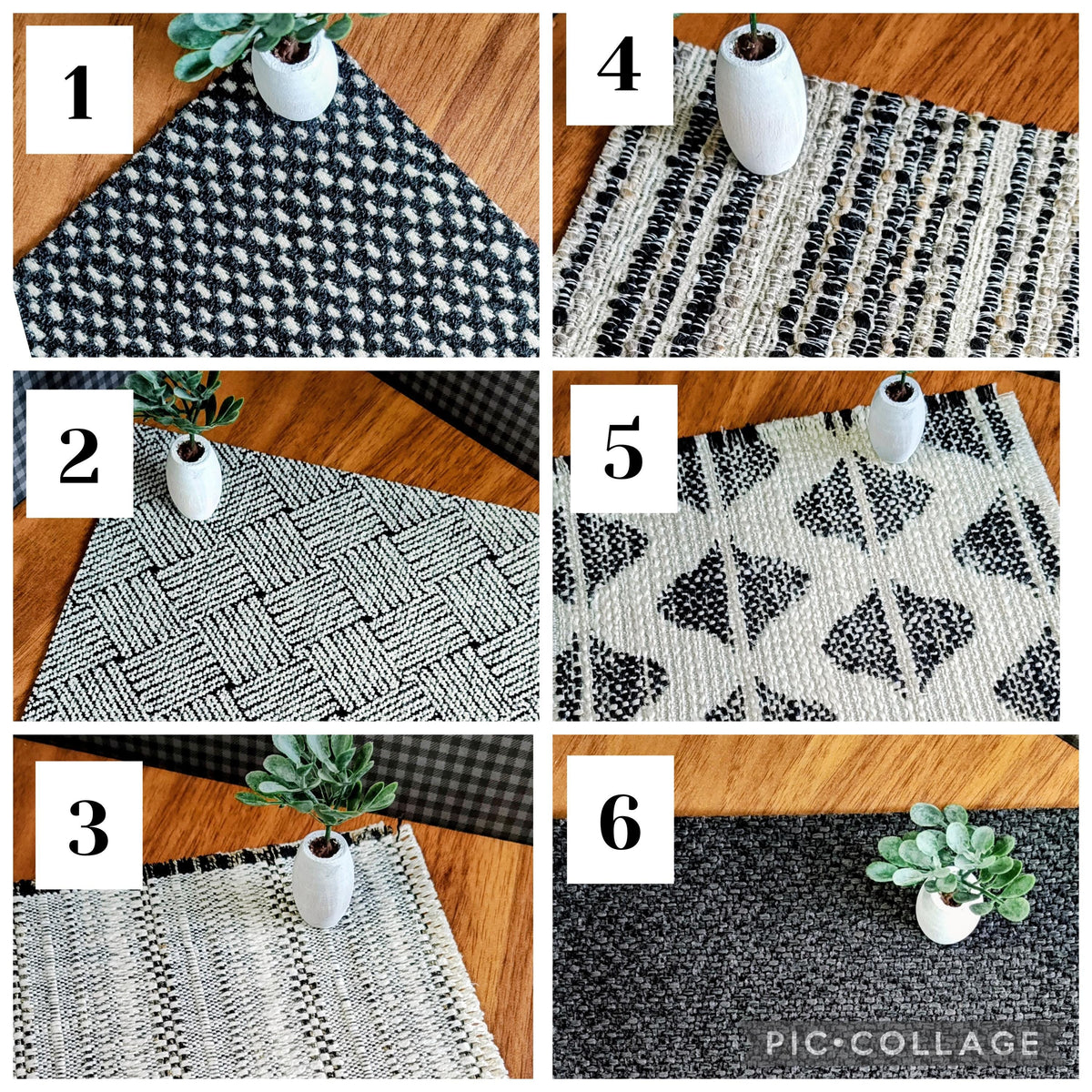 Miniature Modern Designer Look Accent Rug Black Taupe 12 Options