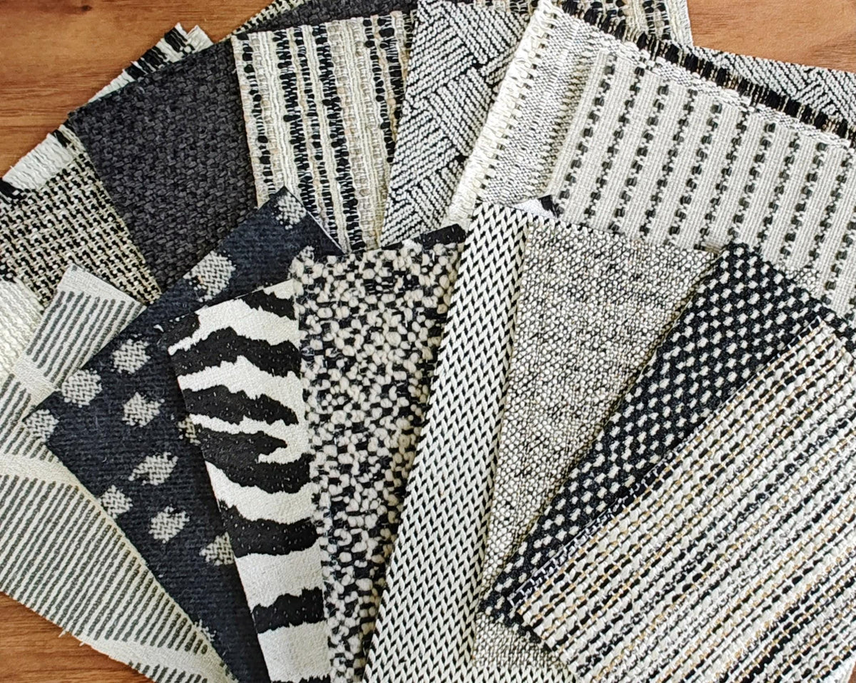 Miniature Modern Designer Look Accent Rug Black Taupe 12 Options